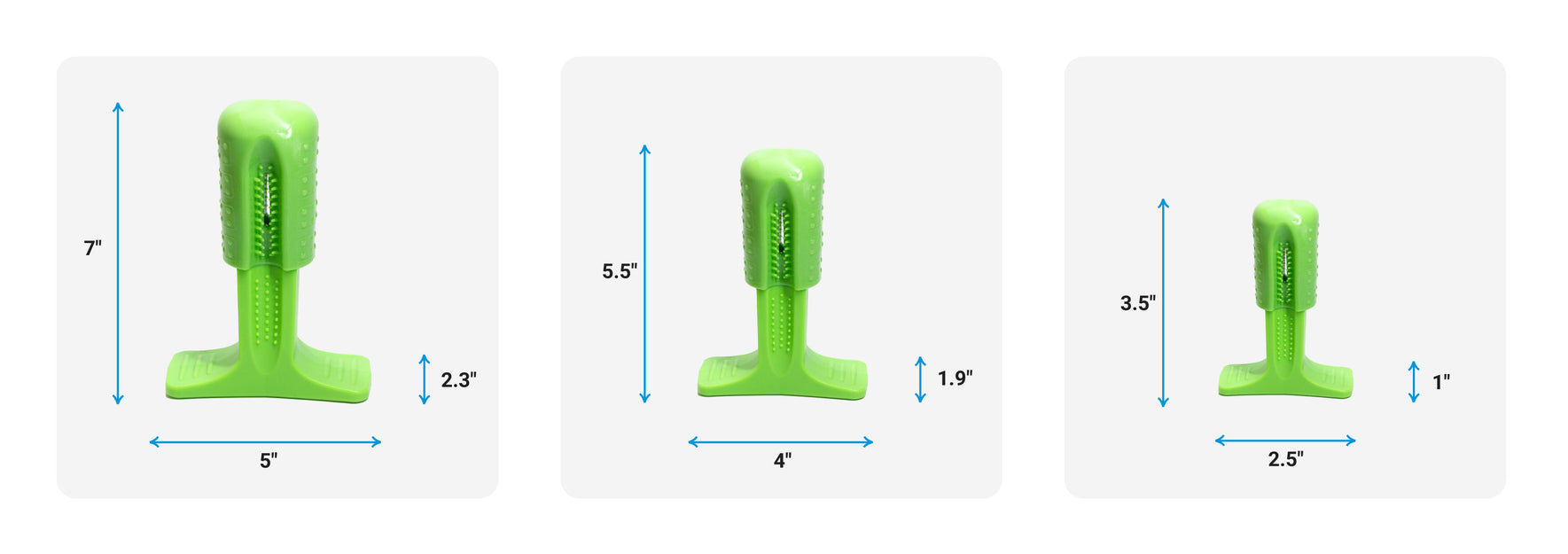 Dog Toothbrush Dimensions