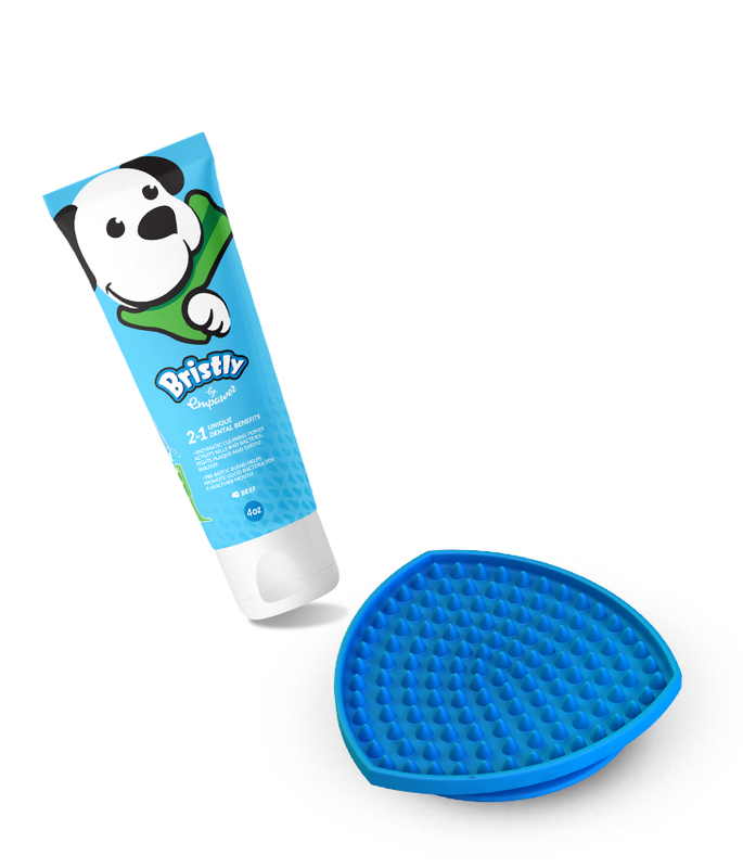 Bristly Fresh Breath Pack - Toothpaste and Dog Tongue Cleaner